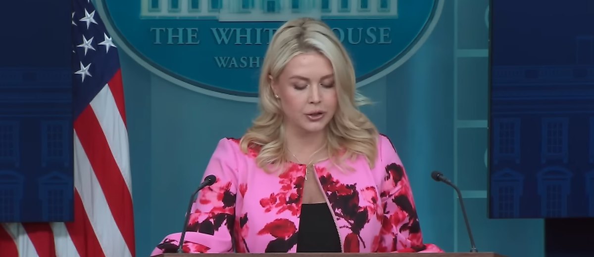 Karoline Leavitt, White House Press Secretary - Leavitt reads a statement at the daily briefing